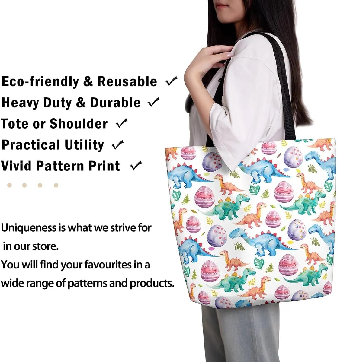 Rainbow Canvas Tote Bag,Butterfly Tote Bag,Cartoon Rainbow Colorful Sun Clouds Shopping Grocery Bags