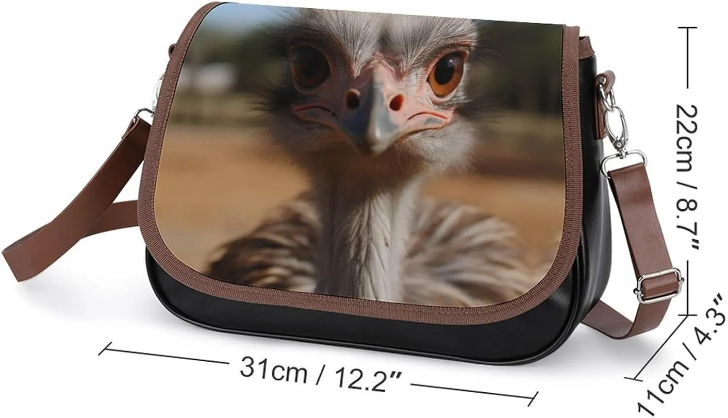 Red Sunflower Crossbody Bags for Women,PU Leather Tote Bag for Women,Shoulder Bag Purse for Work Shopping Travel