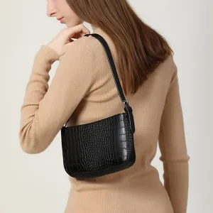 Retro Alligator Pattern Women Messenger Handbag Casual Solid Shoulder Bags for women PU Leather Ladies crossbody bag Bolsas bags