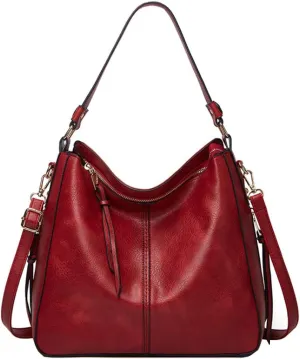 Retro Women Purses and Handbags Tassel Satchel Tote Stiching Top Handle Shoulder Bag