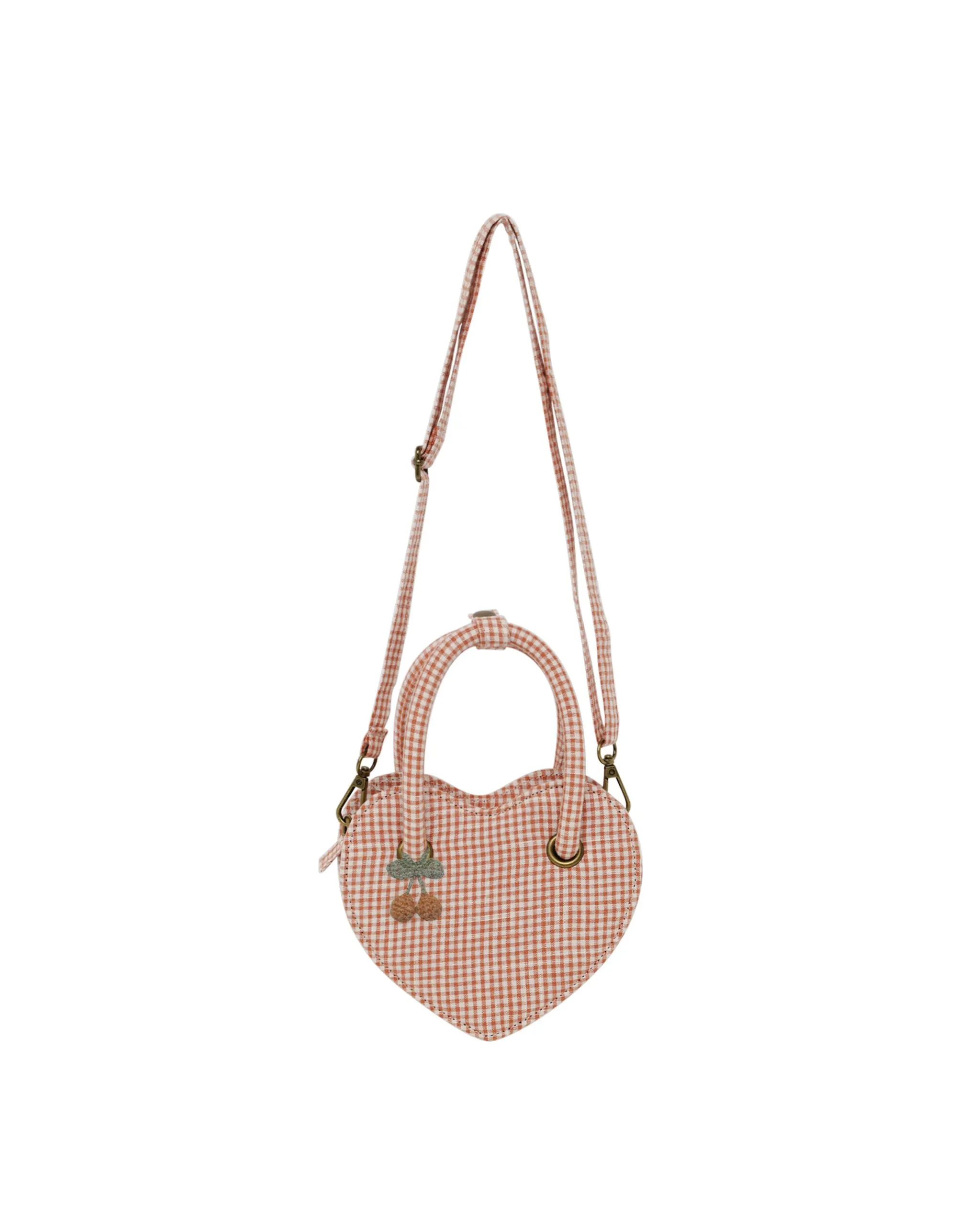 Rylee   Cru Heart Purse - Poppy Gingham