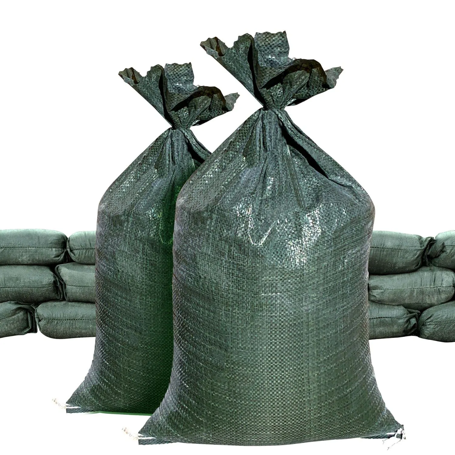 Sandbags for Flooding - NO TIE String - 14" x 26" - Empty, Woven Polypropylene, UV Resistant (14" x 26", Beige, 10000)