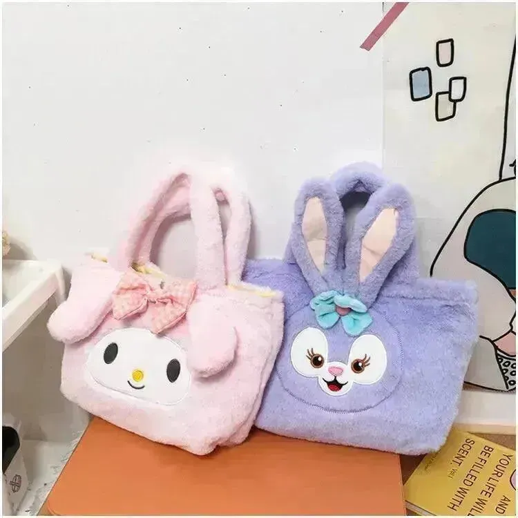 Sanrio Kuromi & Cinnamoroll Plush Sling Bags