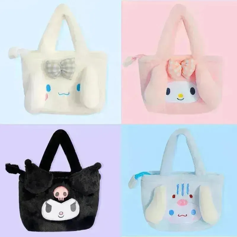 Sanrio Kuromi & Cinnamoroll Plush Sling Bags