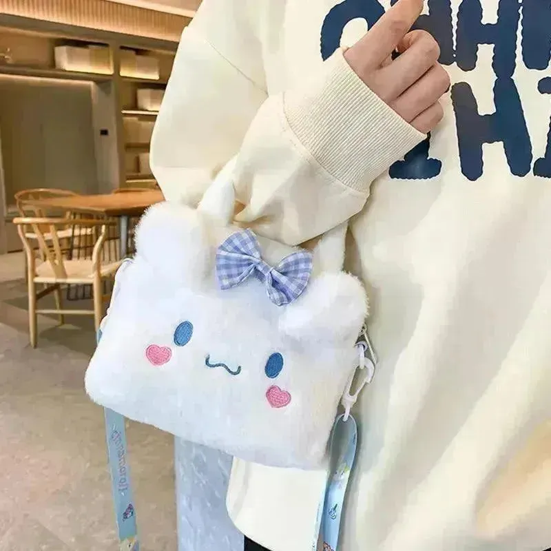 Sanrio Kuromi & Cinnamoroll Plush Sling Bags
