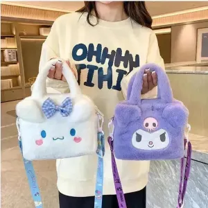 Sanrio Kuromi & Cinnamoroll Plush Sling Bags