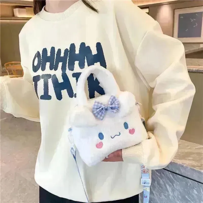 Sanrio Kuromi & Cinnamoroll Plush Sling Bags