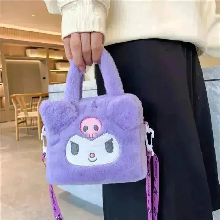 Sanrio Kuromi & Cinnamoroll Plush Sling Bags