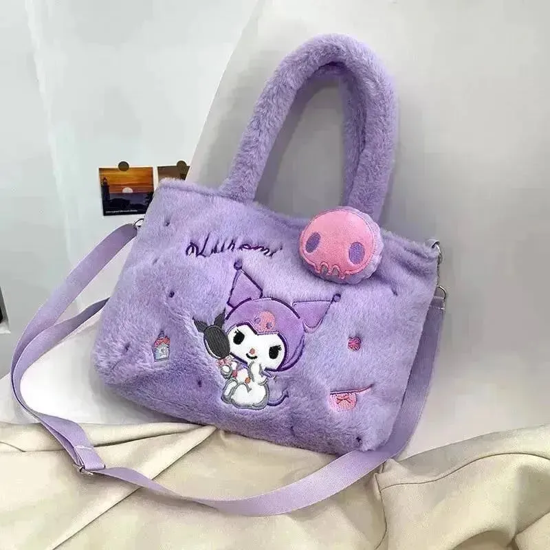 Sanrio Kuromi Plush Tote Bags