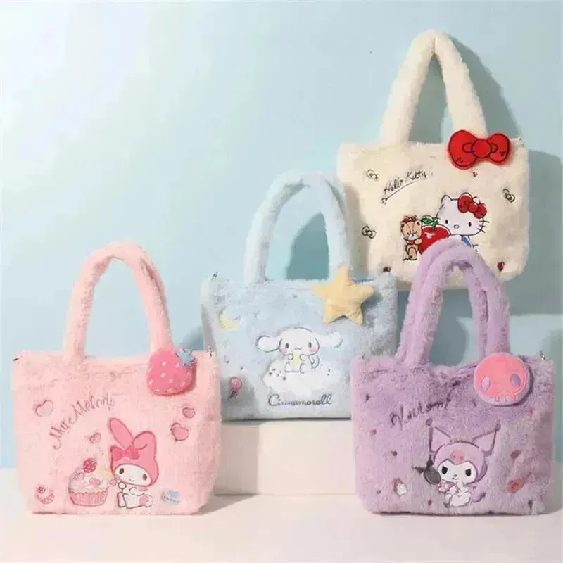Sanrio Kuromi Plush Tote Bags