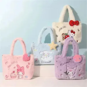 Sanrio Kuromi Plush Tote Bags