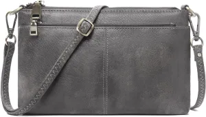SENDEFN Leather Crossbody Bag for Women Small Clutch Purses Crossbody Shoulder Handbag Wallet Purses RIFD Card Slots