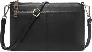 SENDEFN Leather Crossbody Bag for Women Small Clutch Purses Crossbody Shoulder Handbag Wallet Purses RIFD Card Slots