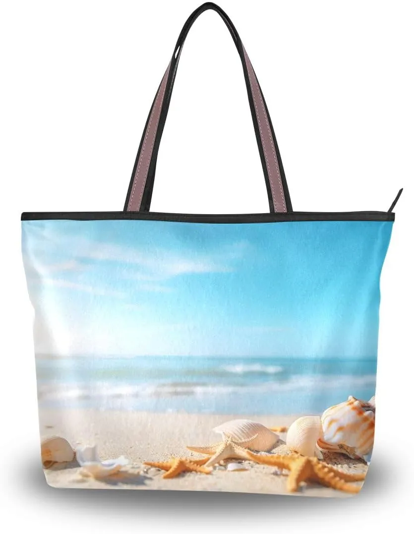 senya Beaches Seashores Shoulder Bags Large Handle Ladies Handbag