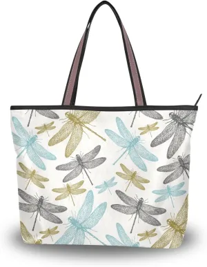 senya Red Roses And Hummingbirds Shoulder Bags Large Handle Ladies Handbag