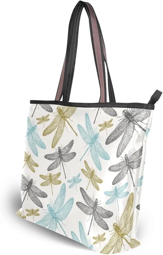 senya Red Roses And Hummingbirds Shoulder Bags Large Handle Ladies Handbag