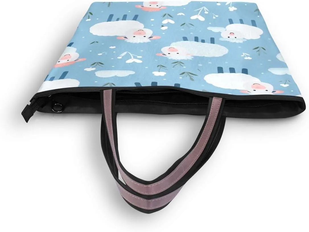 senya Small Cute Sheep Shoulder Bags Large Handle Ladies Handbag