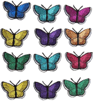 Simplicity - Colorful Assorted Butterflies Appliques