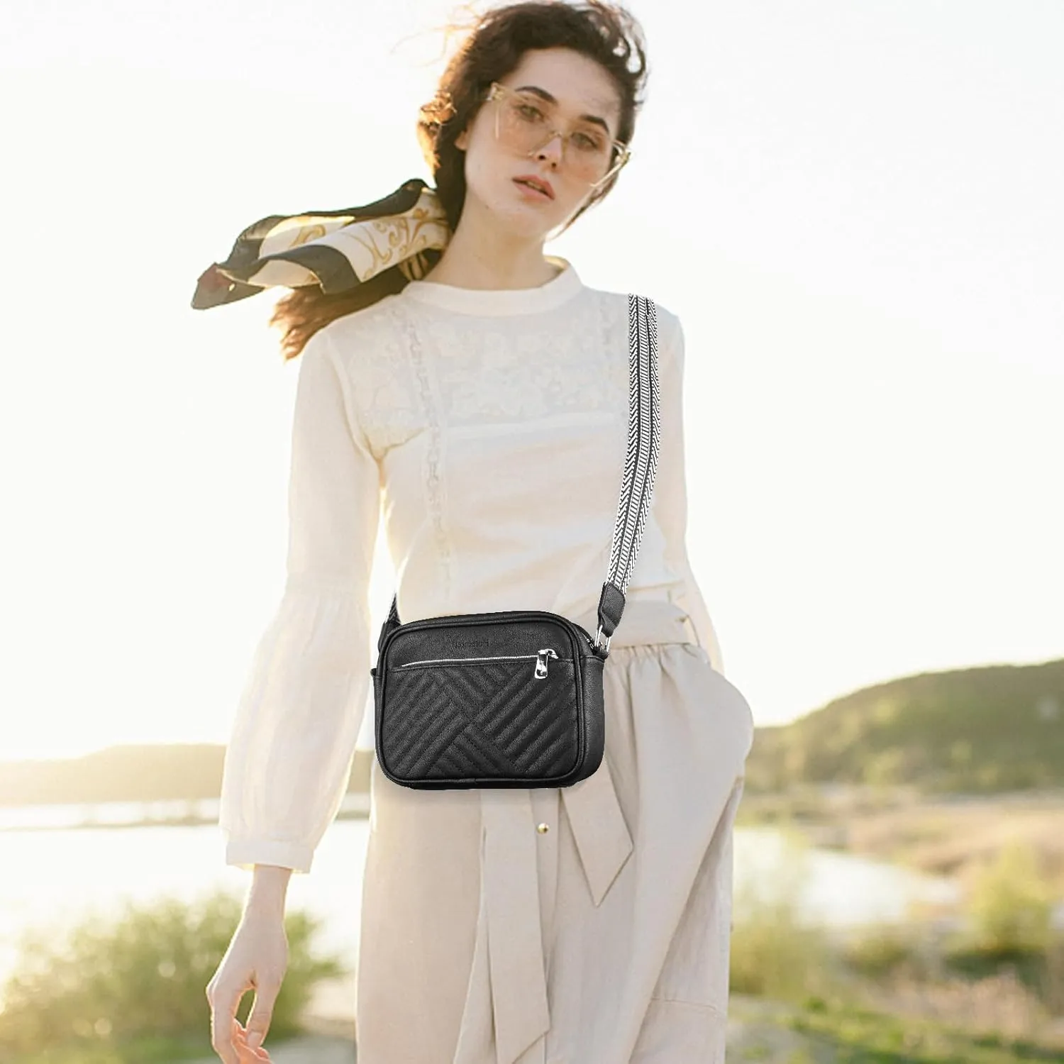 Small Crossbody Purse Quilted Crossbody Bag for Women Small Shoulder Handbag