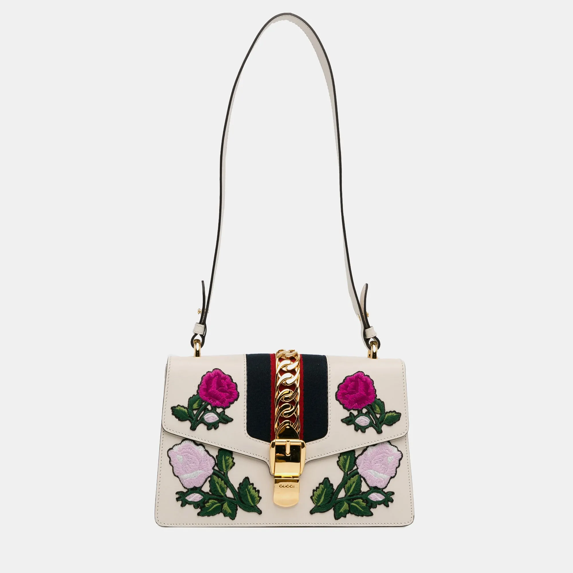 Small Floral Embroidered Sylvie Crossbody Bag