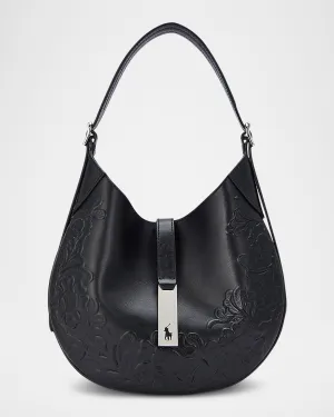 Small Floral Leather Shoulder Bag