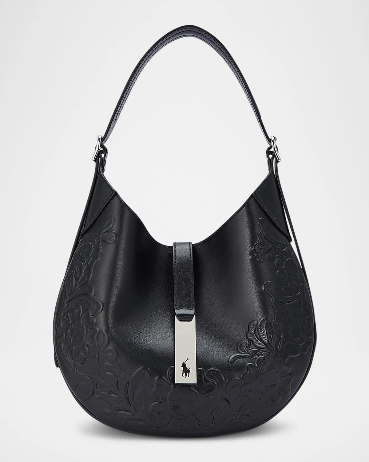 Small Floral Leather Shoulder Bag