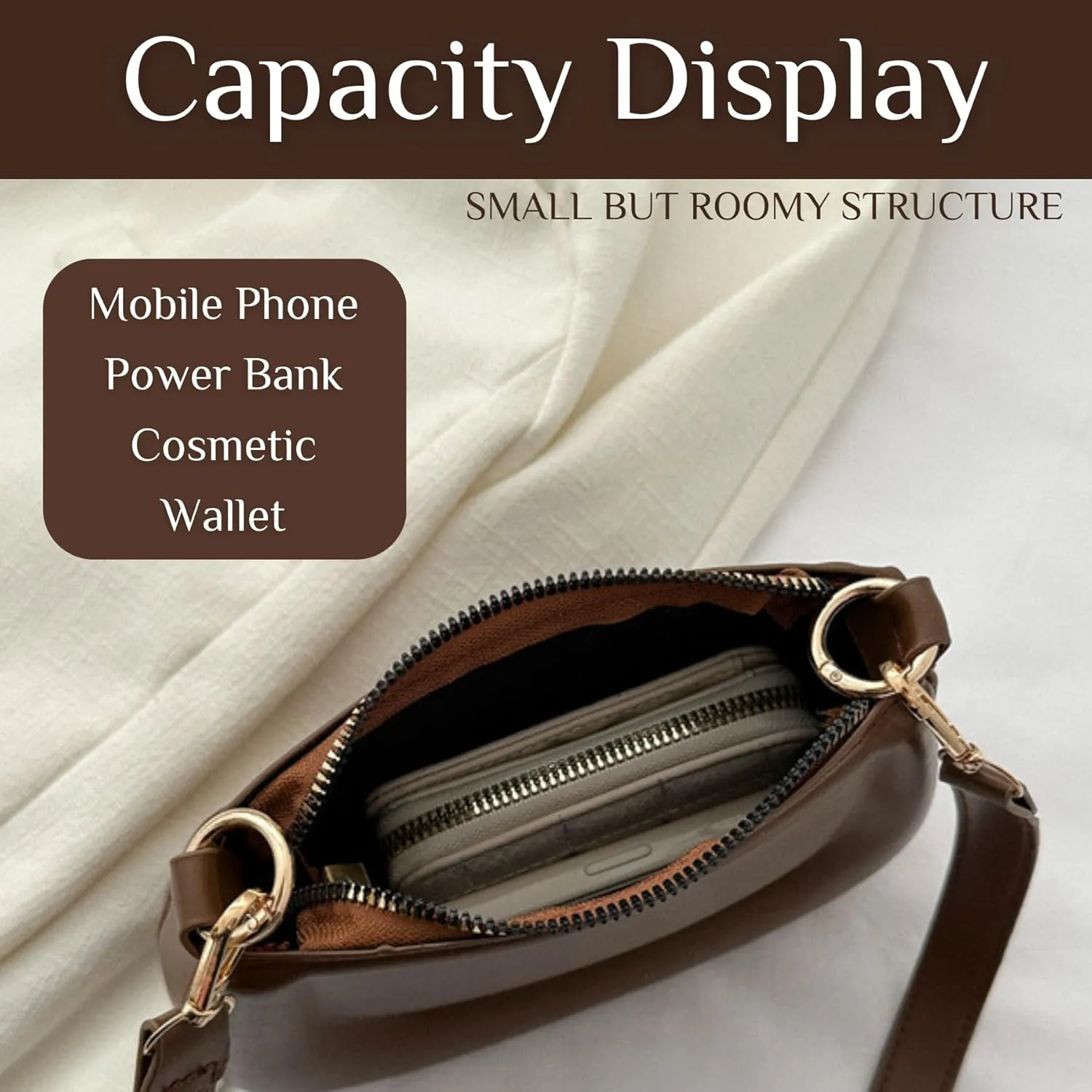 Small Shoulder Bags for Women Cute Purses Hobo Tote Handbag Straps removable and Zipper Closure Purses