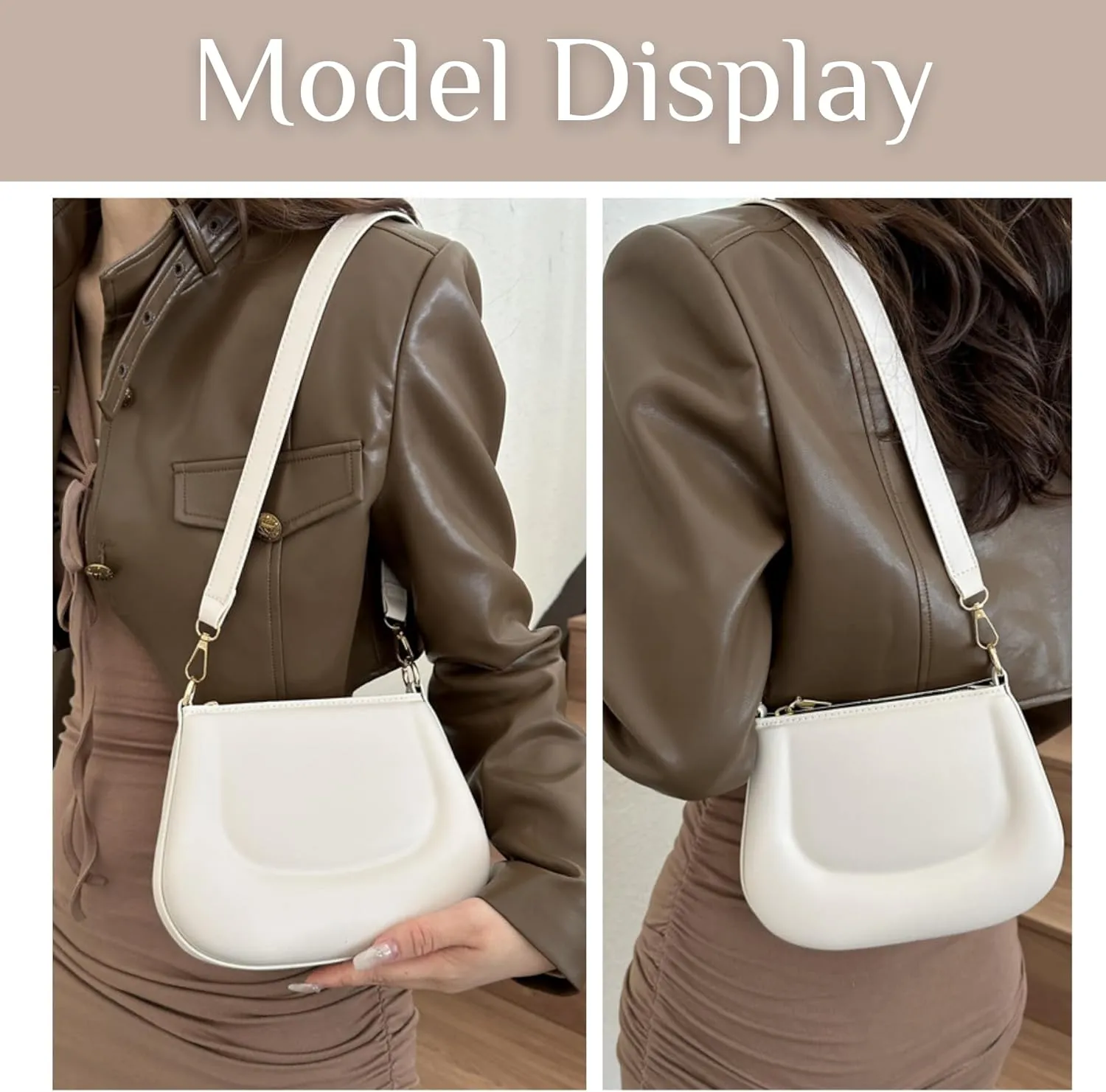 Small Shoulder Bags for Women Cute Purses Hobo Tote Handbag Straps removable and Zipper Closure Purses