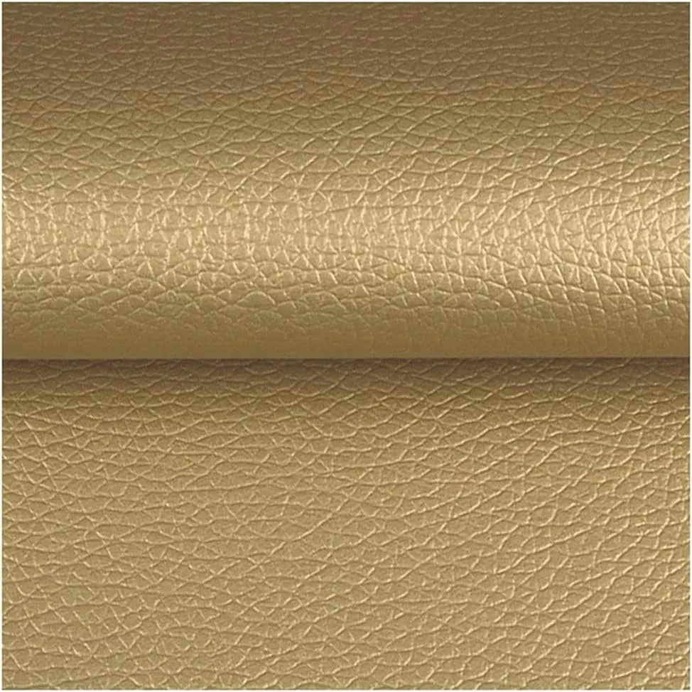 Soft Vinyl Interior Leather Fabric, Size 1, 39.4x55.1 inches, 0.75mm Thick Artificial Leather Material, Suitable for Handbags, Interior Decoration Crafts, car Seats, Sofas, Chair DIY Crafts - Light Go