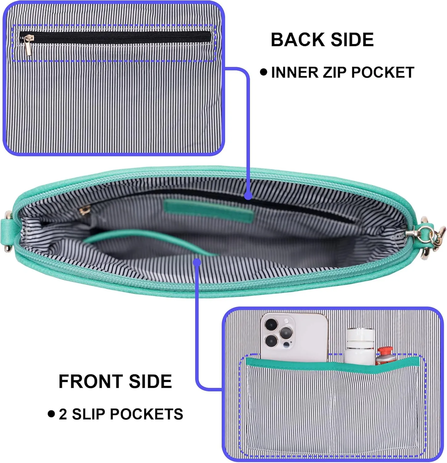 Solene Womens Lightweight Medium Crossbody Purse with Tassel, Perfect Size Crossbody Bags for Daily Use, travel
