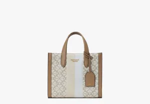 Spade Flower Jacquard Stripe Manhattan Small Tote