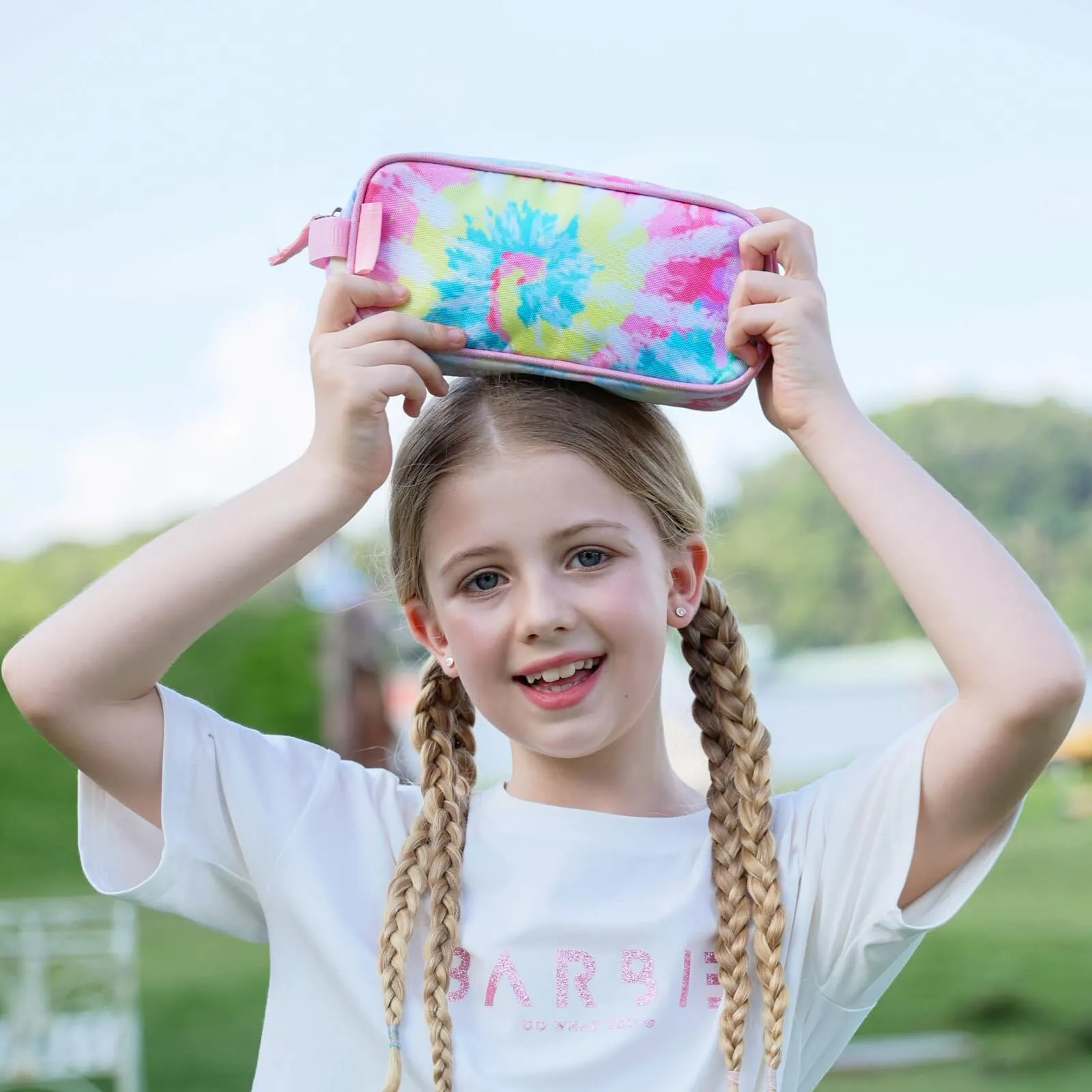 Sparking Gradient Colorful Purple Pencil Bag