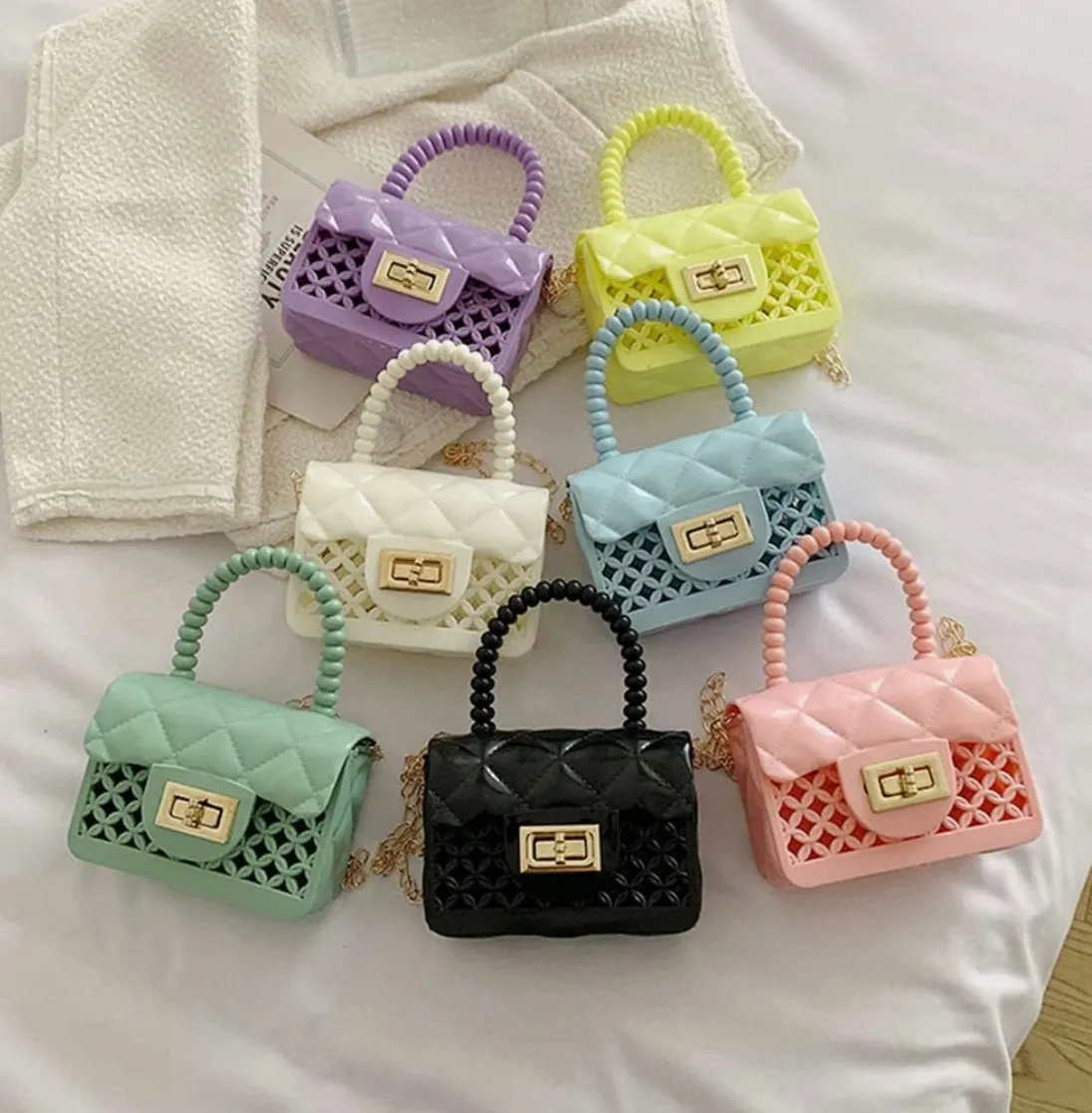 Sparkle Sisters Jelly Cage Purses