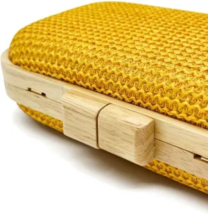 Straw Clutch for Women PP Straw Wooden Purses Handbag Crossbody Bag for Beach Summer Travel 2025