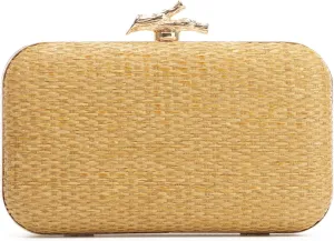 Straw Clutch Purses for Women Formal Summer Evening Bag Woven Handbags