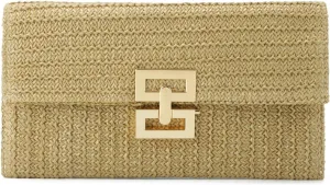Straw Clutch Purses for Women Summer Beach Bag Woven Purse Wicker Rattan Envelope Clutch for Wedding