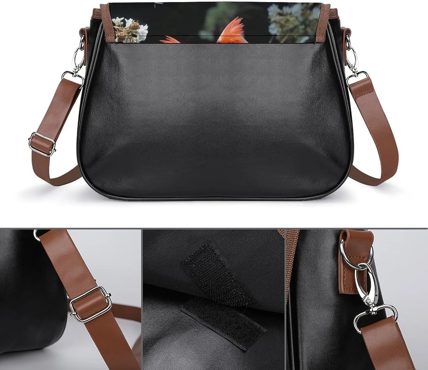 Sugar Skulls Crossbody Bags for Women,PU Leather Tote Bag for Women,Shoulder Bag Purse for Work Shopping Travel