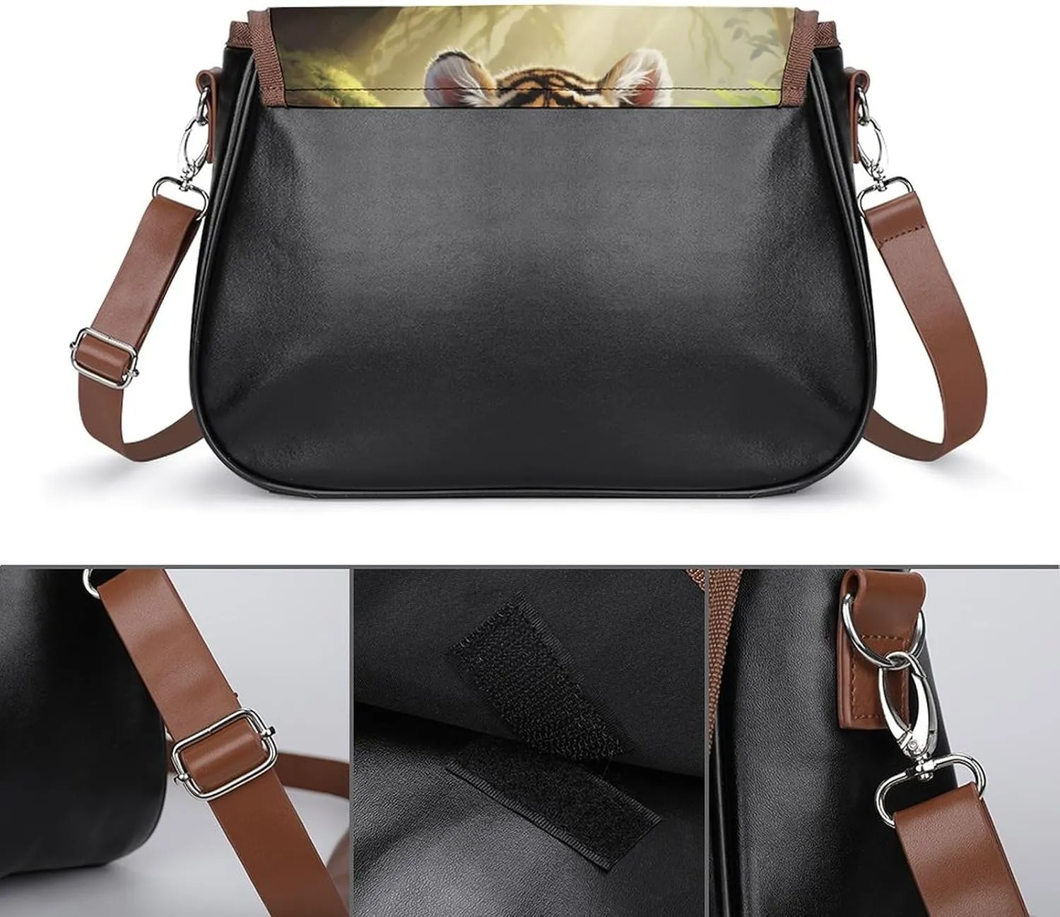 Sugar Skulls Crossbody Bags for Women,PU Leather Tote Bag for Women,Shoulder Bag Purse for Work Shopping Travel