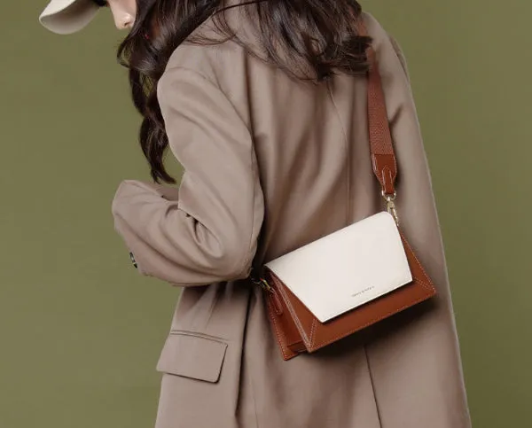 Sunny Bag Genuine Leather Crossbody - Versatile Small Square Bag for Women
