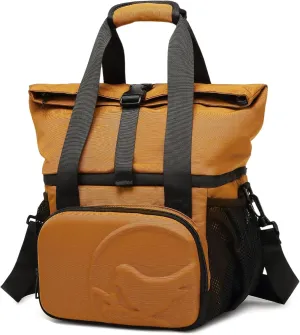SUNNY BIRD Dual Compartment Lunch Bag Insulated Lunch Box for Women and Men (Brown)