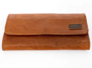 Tan Leather Goods - Lauren Leather Ladies Wallet | Toffee