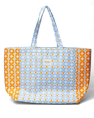 Tangerine Blue Shopper Tote