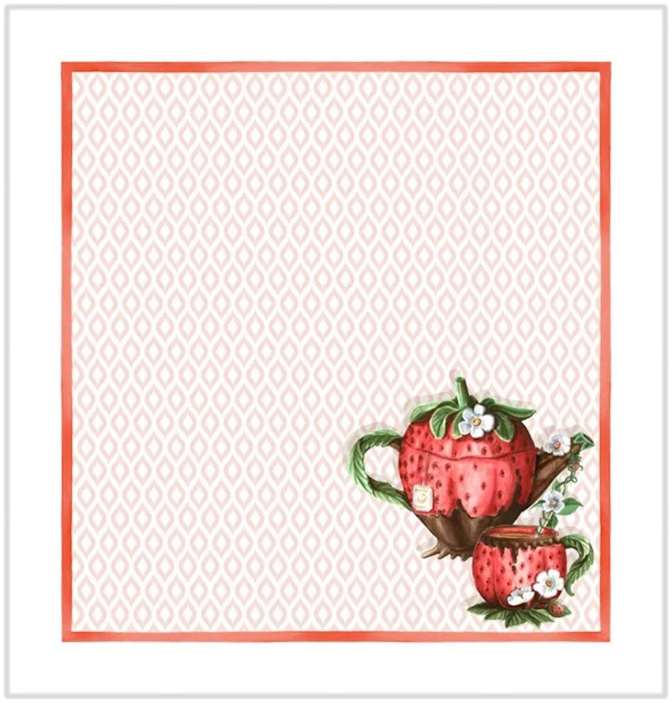 Tea Time Dinner Napkins Cotton