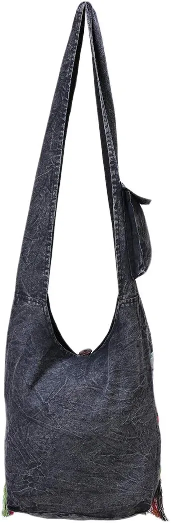 THE COLLECTION ROYAL Hobo Crossbody Bags for Women, Boho Purse, Boho Bag | Hippie Bag, Indie Tote Bag, Cloth Purse for Women