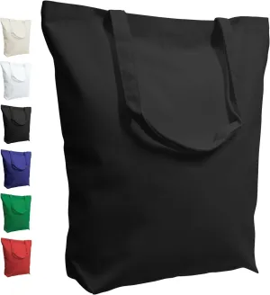 TOPDesign 2 | 6 | 12 Pack Super Strong Large 17.5"x16.5"x5" 10oz Cotton Canvas Tote, Reusable Grocery Shopping Bag, Blank Black Bags for Crafts, DIY Your Creative Designs (Pack of 2)