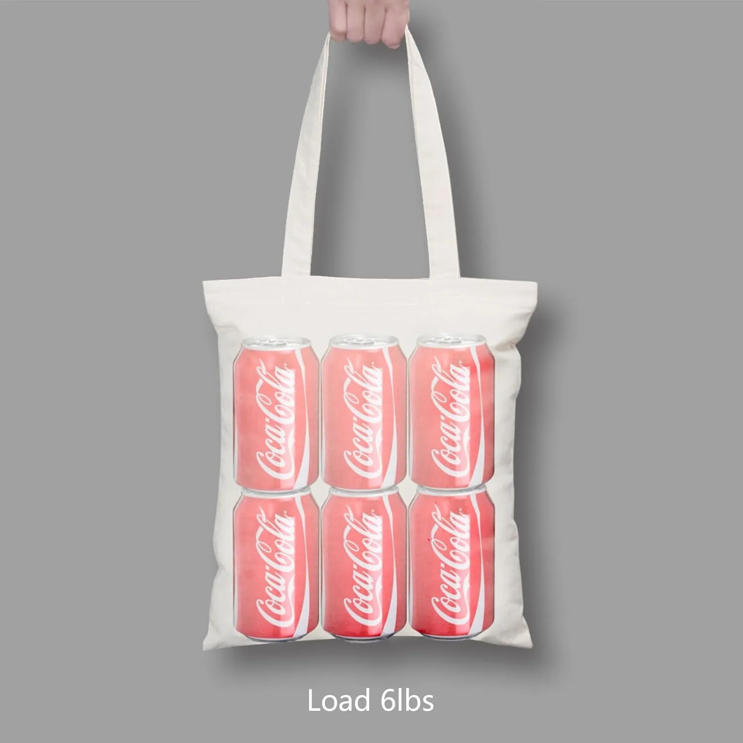 TOPDesign 20-Pack Economical 11.8"x13" Cotton Tote Bags, Lightweight Small Reusable Grocery Shopping Cloth Bags, Suitable for DIY, Advertising, Promotion, Gift, Activity