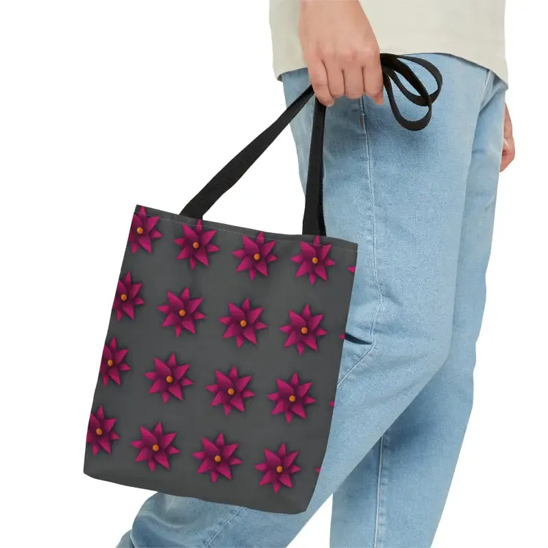 Trendy Magenta Flowers Tote Bag Turns Heads