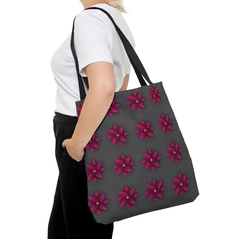 Trendy Magenta Flowers Tote Bag Turns Heads