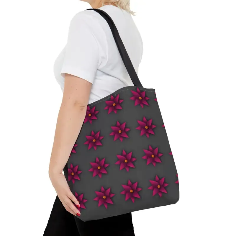 Trendy Magenta Flowers Tote Bag Turns Heads
