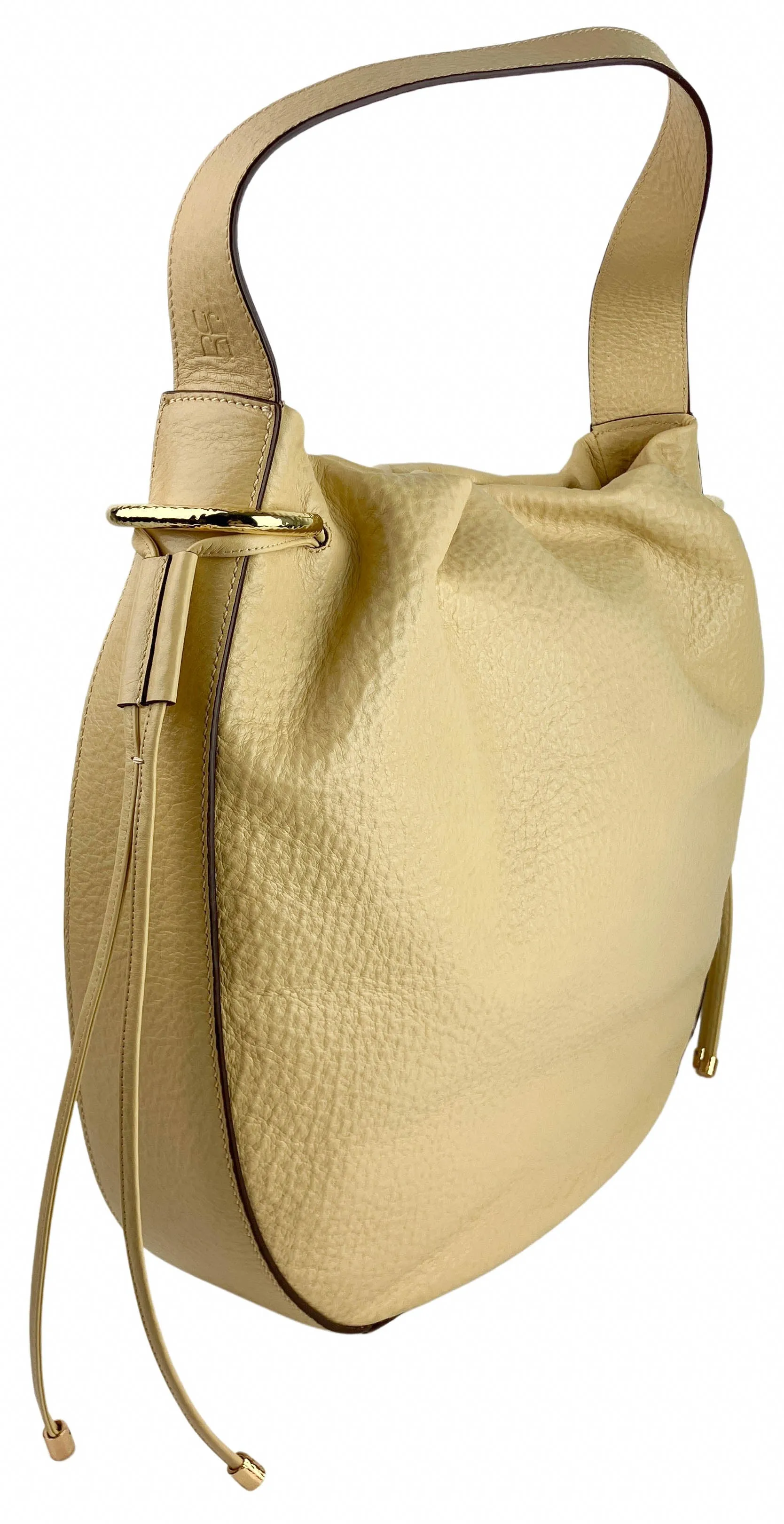 Ulla Johnson Tilda Ruched Hobo Bag in Wheat
